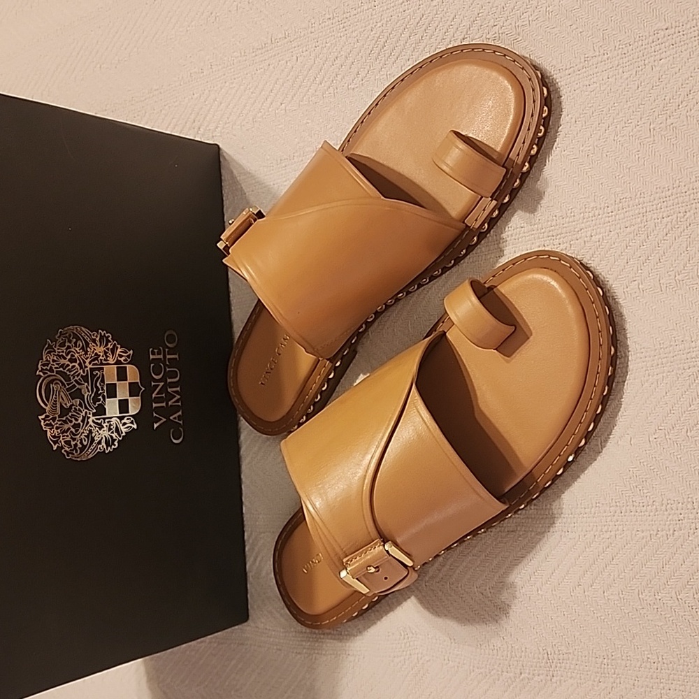 Vince Camuto Cooliann Sandstone Sandals Size 8.5 NWB